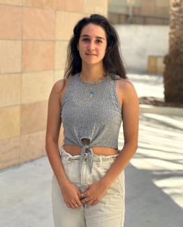 Headshot of a person taken outside